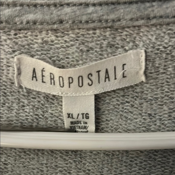 Aeropostale Gray Blue Deer Graphic Raglan Sweatshirt size XL - Picture 3 of 5